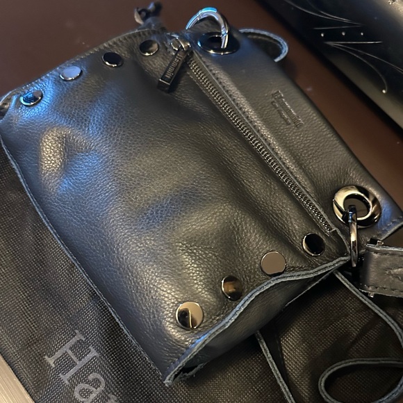 Hammitt Black Crossbody Bag with gun metal hardware Accents - Picture 9 of 13